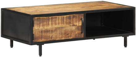 vidaXL Salontafel 105x50x35 cm ruw mangohout Bruin