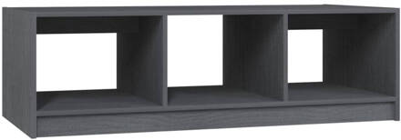 vidaXL Salontafel 110x50x34 cm massief grenenhout grijs