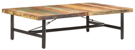 vidaXL Salontafel 142x90x42 cm massief gerecycled hout Bruin