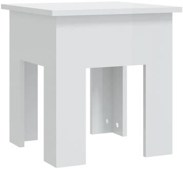 vidaXL Salontafel 40x40x42 cm spaanplaat hoogglans wit