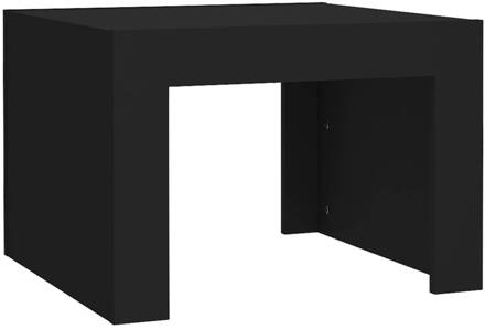 vidaXL Salontafel 50x50x35 cm spaanplaat zwart