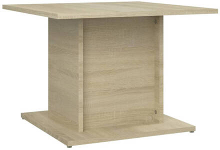 vidaXL Salontafel 55,5x55,5x40 cm spaanplaat sonoma eikenkleurig Beige