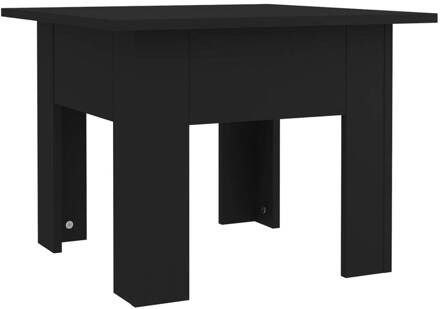 vidaXL Salontafel 55x55x42 cm spaanplaat zwart