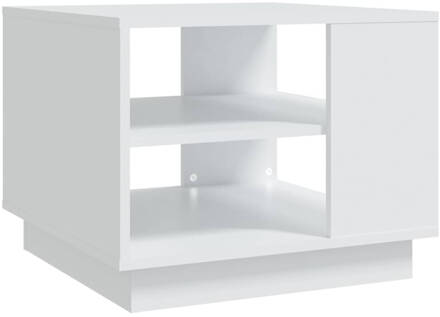 vidaXL Salontafel 55x55x43 cm spaanplaat wit