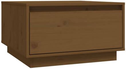 vidaXL Salontafel 55x56x32 cm massief grenenhout honingbruin