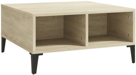 vidaXL Salontafel 60x60x30 cm spaanplaat sonoma eikenkleurig Bruin