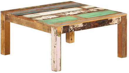 vidaXL Salontafel 80x80x40 cm massief gerecycled hout Bruin