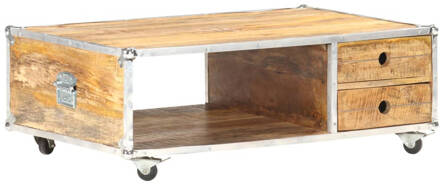 vidaXL Salontafel 89x59x33 cm massief ruw mangohout Bruin