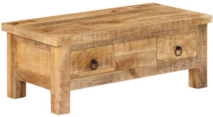 vidaXL Salontafel 90x45x35 cm massief mangohout Bruin