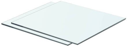 vidaXL Schappen 2 st 40x30 cm glas transparant