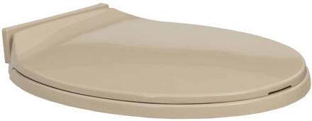 vidaXL Toiletbril Soft-close Ovaal Beige