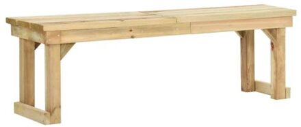 vidaXL Tuinbank 140 cm geïmpregneerd grenenhout Bruin