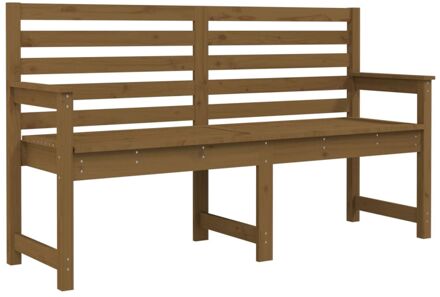 vidaXL Tuinbank 159,5x48x91,5 cm massief grenenhout honingbruin