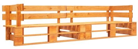 vidaXL Tuinbank 2-zits pallets FSC hout honingbruin