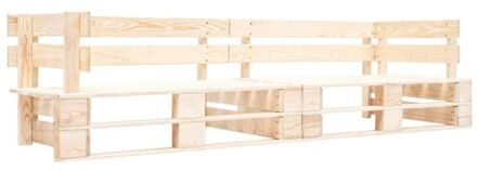 vidaXL Tuinbank 2-zits pallets FSC hout naturel Bruin