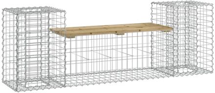 vidaXL Tuinbank schanskorfontwerp 183x41x60,5 cm geïmpregneerd hout Bruin