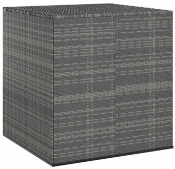 vidaXL Tuinbox 100x97,5x104 cm polyetheen rattan grijs
