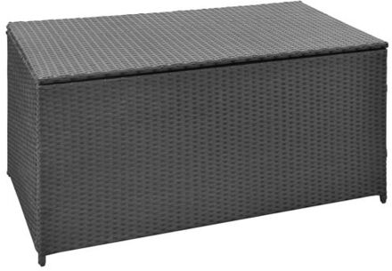 vidaXL Tuinbox 120x50x60 cm poly rattan zwart