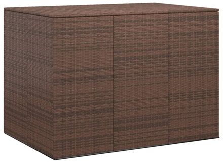 vidaXL Tuinbox 145x100x103 cm polyetheen rattan bruin