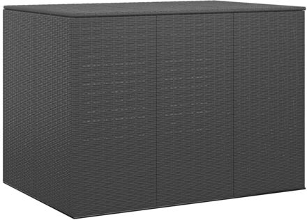 vidaXL Tuinbox 145x100x103 cm polyetheen rattan zwart