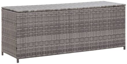 vidaXL Tuinbox 150x50x60 cm poly rattan grijs