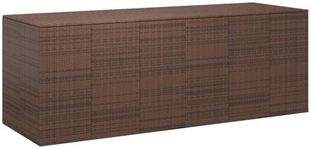 vidaXL Tuinbox 291x100,5x104 cm polyetheen rattan bruin