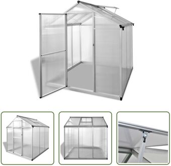 vidaXL Tuinkas - Aluminium frame - 190 x 182 x 195 cm - 3.46 m² - UV-bestendig