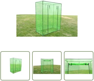 vidaXL Tuinkas groen - 170 x 80 x 200 cm - Gepoedercoat stalen frame - Scheurbestendige hoes