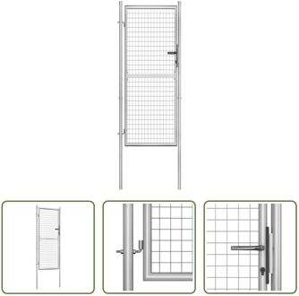 vidaXL Tuinpoort - Klassiek ontwerp - Stabiel - Duurzaam - Robuust - Veilig - Toegangspoort - Gegalvaniseerd