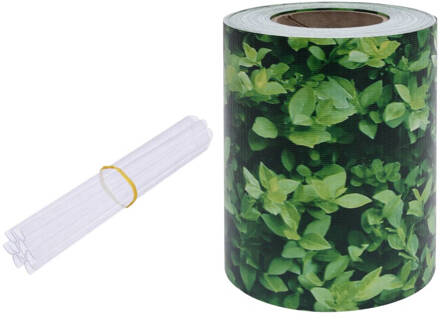 vidaXL Tuinscherm 35x0,19 m PVC groen  VDXL_147849