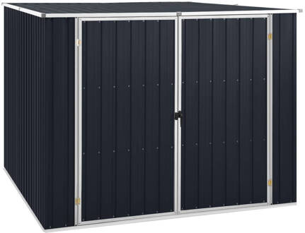 vidaXL Tuinschuur 195x198x159 cm gegalvaniseerd staal antraciet Multikleur