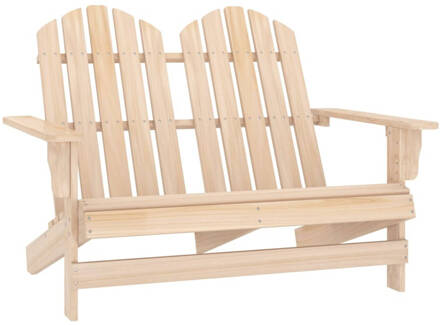 vidaXL Tuinstoel 2-zits Adirondack massief vurenhout Bruin