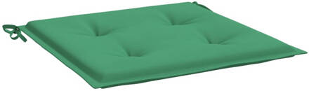 vidaXL Tuinstoelkussens 4 st 50x50x3 cm stof groen