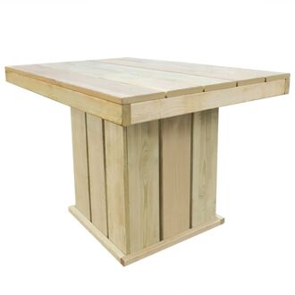 vidaXL Tuintafel 110x75x74 cm geïmpregneerd grenenhout Bruin