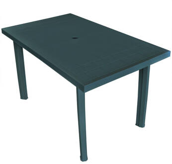 vidaXL Tuintafel 126x76x72 cm kunststof groen