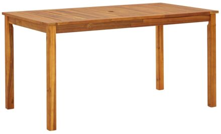 vidaXL Tuintafel 140x80x74 cm massief acaciahout Bruin