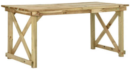 vidaXL Tuintafel 160x79x75 cm hout Bruin