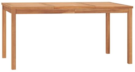 vidaXL Tuintafel 160x80x77 cm massief teakhout Bruin