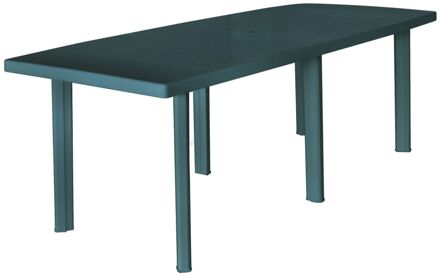 vidaXL Tuintafel 210x96x72 cm kunststof groen