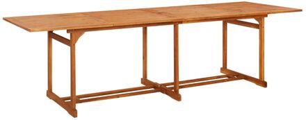 vidaXL Tuintafel 280x90x75 cm massief acaciahout Bruin