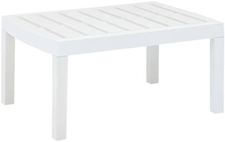 vidaXL Tuintafel 78x55x38 cm kunststof wit