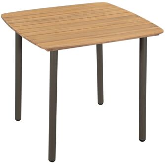 vidaXL Tuintafel 80 x 80 x 72 cm Bruin