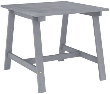 vidaXL Tuintafel 88x88x74 cm massief acaciahout grijs