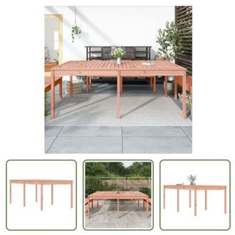 vidaXL Tuintafel Douglas - Houten Terrastafel - Massief - 203.5 x 100 x 76 cm Bruin