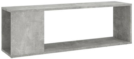 vidaXL Tv-meubel 100x24x32 cm spaanplaat betongrijs