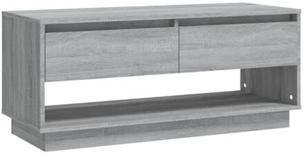 vidaXL Tv-meubel 102x41x44 cm spaanplaat grijs sonoma eikenkleurig