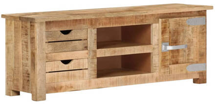 vidaXL Tv-meubel 110x30x40 cm ruw mangohout Bruin