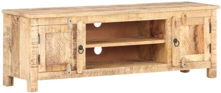 vidaXL Tv-meubel 120x30x40 cm ruw mangohout Bruin