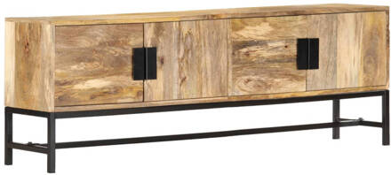 vidaXL Tv-meubel 140x30x50 cm massief mangohout Bruin