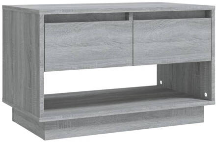 vidaXL Tv-meubel 70x41x44 cm spaanplaat grijs sonoma eikenkleurig